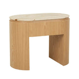 Pluto Open Bedside Table Natural