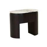 Pluto Open Bedside Table Black