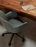 Lennox Office Chair Moss Tweed