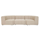 Juno Channel Round Corner Sofa Copeland Birch