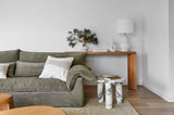 Vittoria Como Three Seater Sofa Copeland Olive