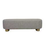 Teo Bench Seat Grey Sherpa