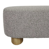 Teo Bench Seat Grey Sherpa