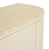 Oberon Crescent Marble Storage Unit Shell