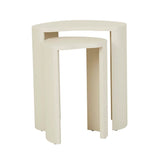 Oberon Curve Nest Side Table Shell