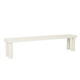 Frankie Outdoor Bench Seat White