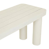 Frankie Outdoor Bench Seat White