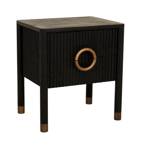 Odette Bedside Matt Black