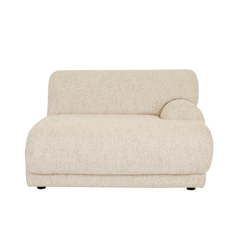 Juno Sierra Right Chaise Sofa White Bark