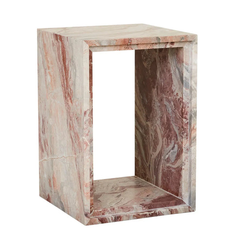 Ponte Side Table Red Marble