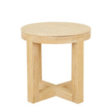 Eyre Side Table Natural Travertine Oak