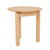 Abbott Round Side Table New Oak