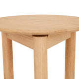 Abbott Round Side Table New Oak