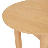 Abbott Round Side Table New Oak