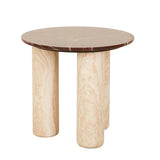 Atlas Orbit Side Table Rouge/Natural