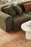 Atlas Pillar Coffee Table Brown Vein