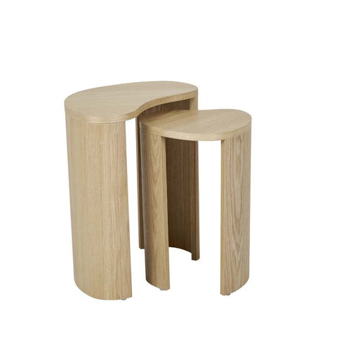 Oberon Curve Nest Side Table Natural