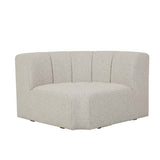 Juno Channel Round Corner Sofa Grey Speckle