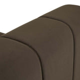 Juno Channel Left Arm Sofa Cocoa Velvet