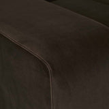 Juno Channel Left Arm Sofa Cocoa Velvet