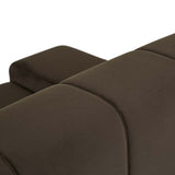 Juno Channel Left Arm Sofa Cocoa Velvet