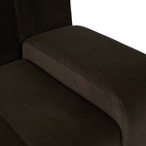 Juno Channel Left Arm Sofa Cocoa Velvet