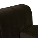 Juno Channel Left Arm Sofa Cocoa Velvet