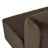 Juno Channel Left Arm Sofa Cocoa Velvet