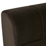 Juno Channel Left Arm Sofa Cocoa Velvet