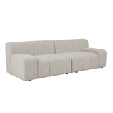 Juno Channel Left Arm Sofa Grey Speckle