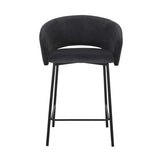 Asher Barstool Onyx Velvet