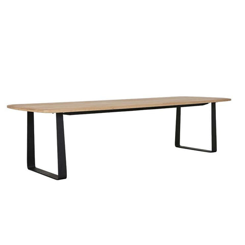 Piper Sleigh Dining Table 3000mm Black