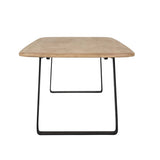 Piper Sleigh Dining Table 3000mm Black