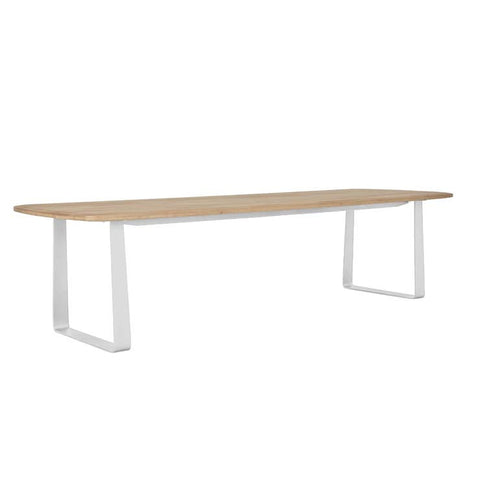 Piper Sleigh Dining Table 3000mm White