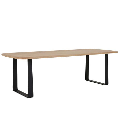 Piper Sleigh Dining Table 2400mm Black