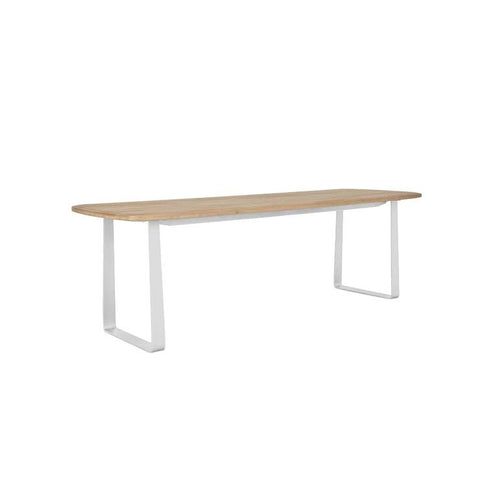 Piper Sleigh Dining Table 2400mm White