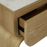 Artie Arc Marble Bedside Natural