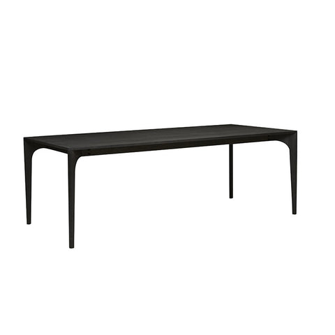 Huxley Curve Dining Table 2200mm Black