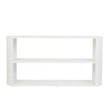Classique Oval Low Shelf Console White