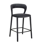 Jessica Barstool Onyx Velvet