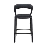 Jessica Barstool Onyx Velvet