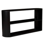 Classique Oval Low Shelf Console Black