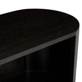 Classique Oval Low Shelf Console Black