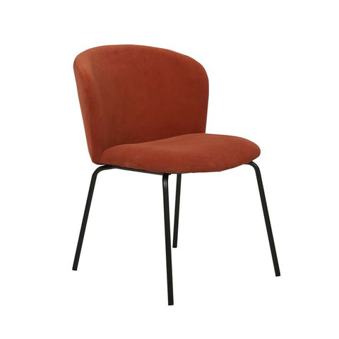 Ellis Dining Chair Terracotta Velvet