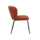 Ellis Dining Chair Terracotta Velvet