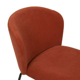 Ellis Dining Chair Terracotta Velvet