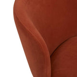 Ellis Dining Chair Terracotta Velvet