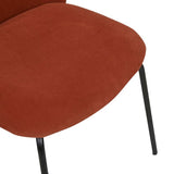 Ellis Dining Chair Terracotta Velvet