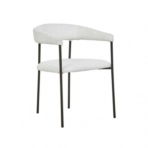 Stanley Dining Chair Snow Boucle