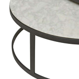 Elle Round Marble Nest Flat Coffee Tables